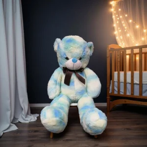 Giant Pastel Blue Teddy Bear for Kids soft oversized plush toy